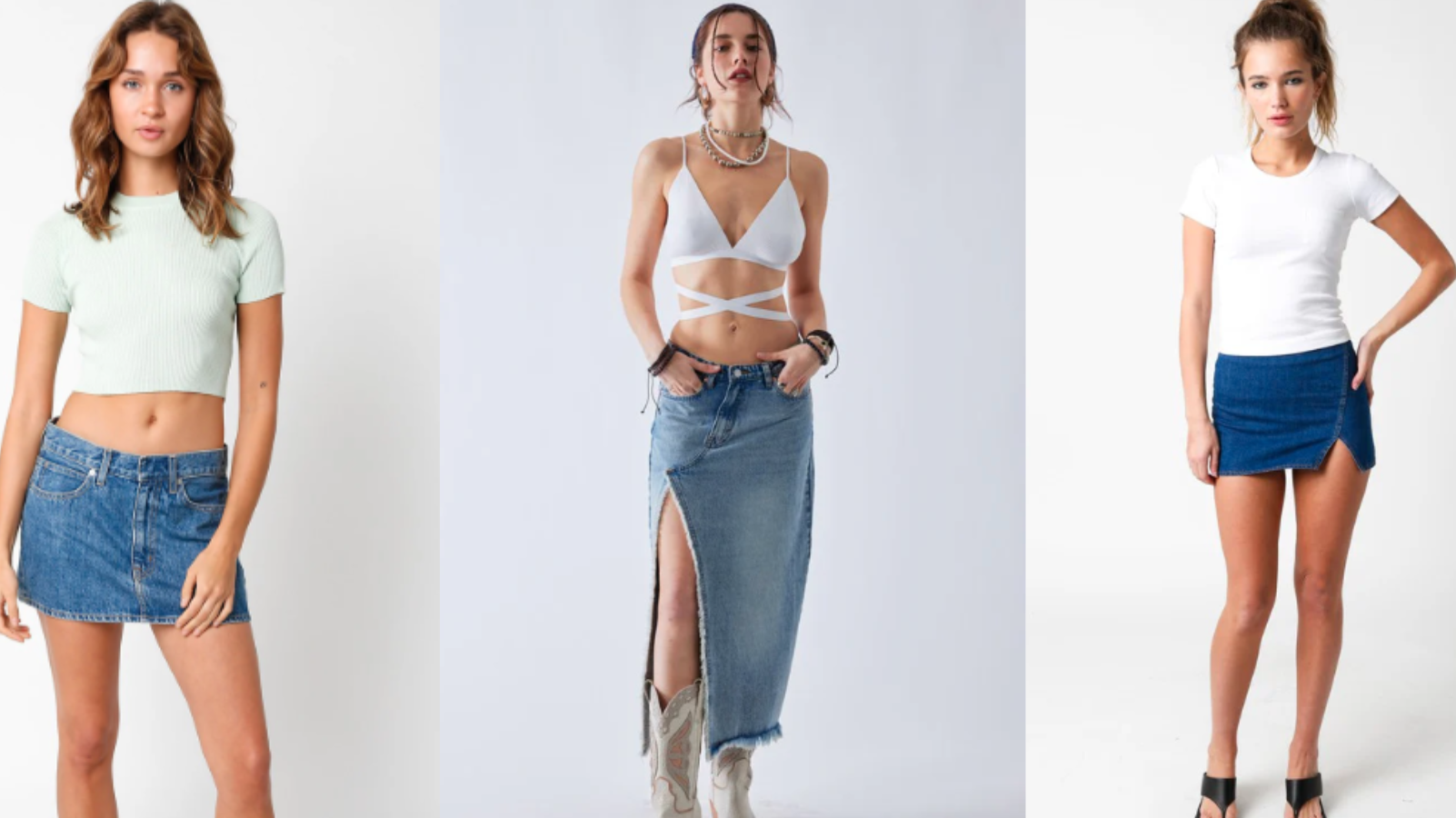 denim maxi skirts