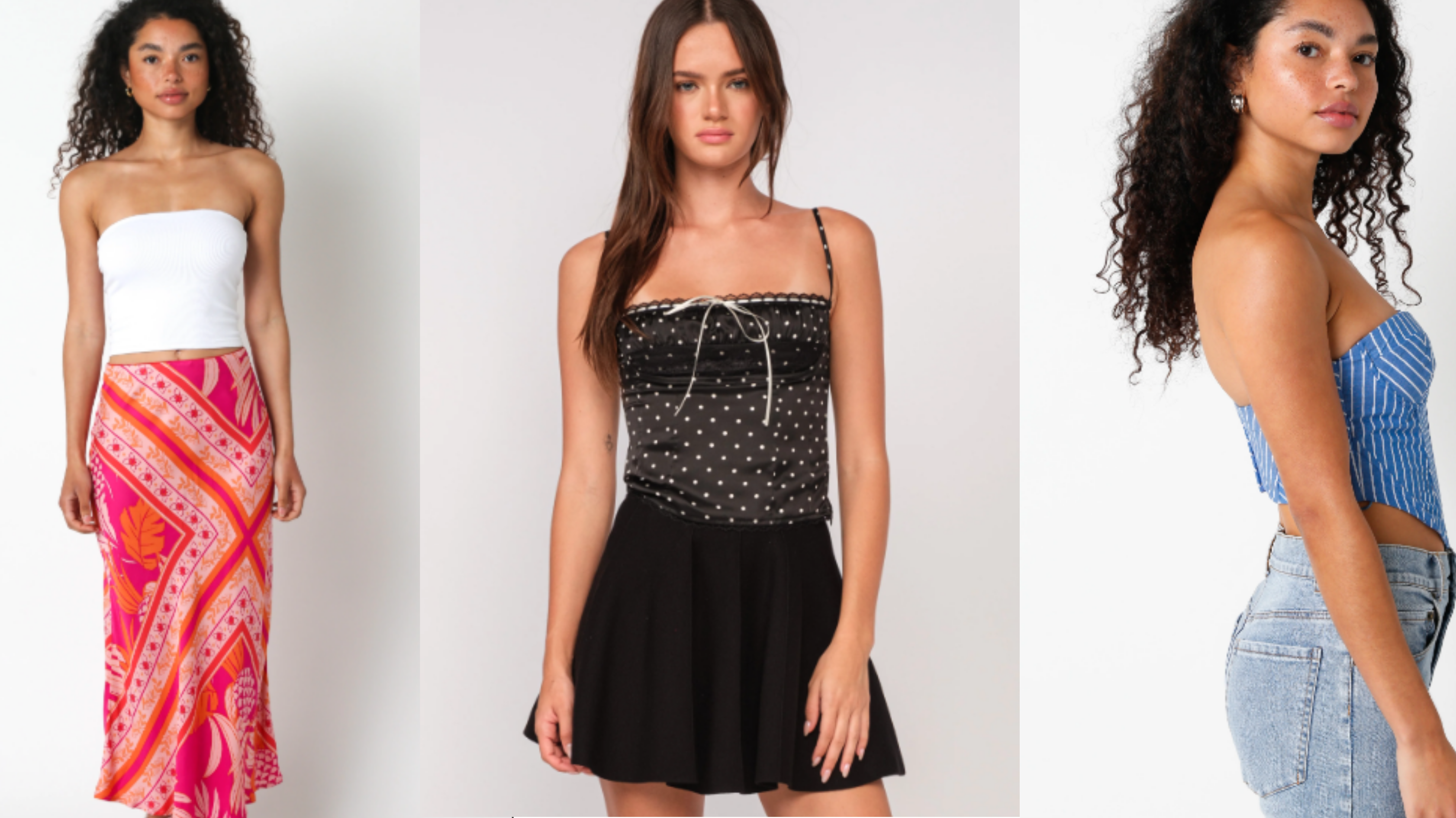 strapless summer tops