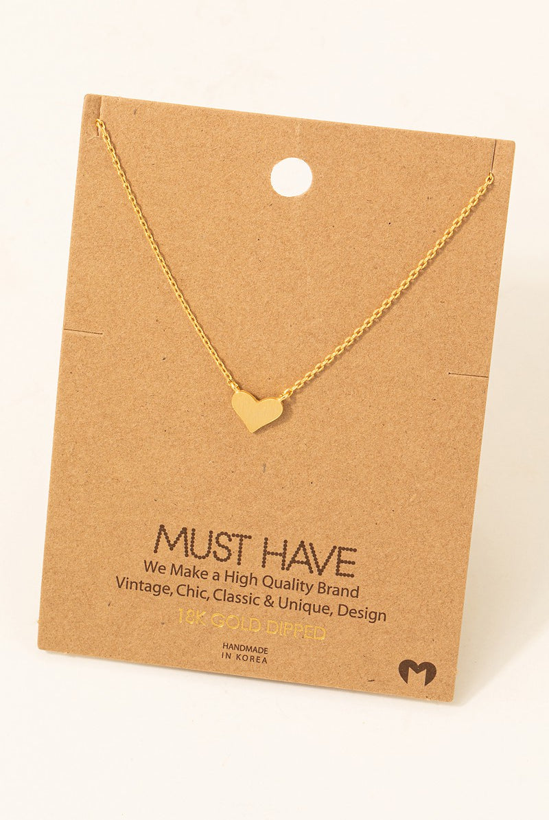 Dainty Gold Heart Necklace