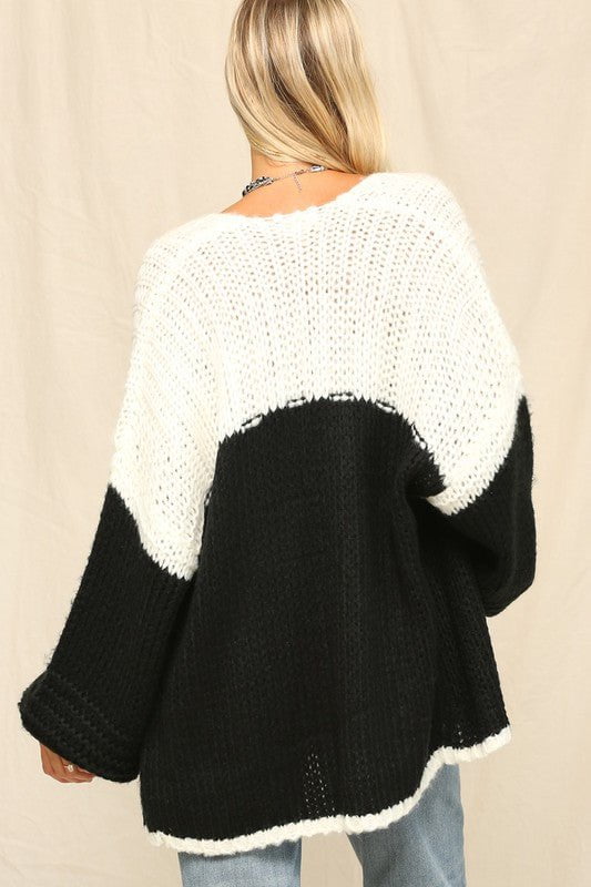 Black and White Cardigan