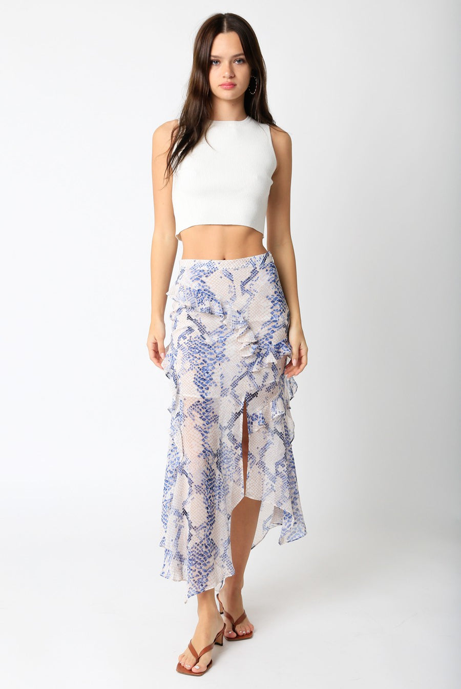 Snake Print Skirt