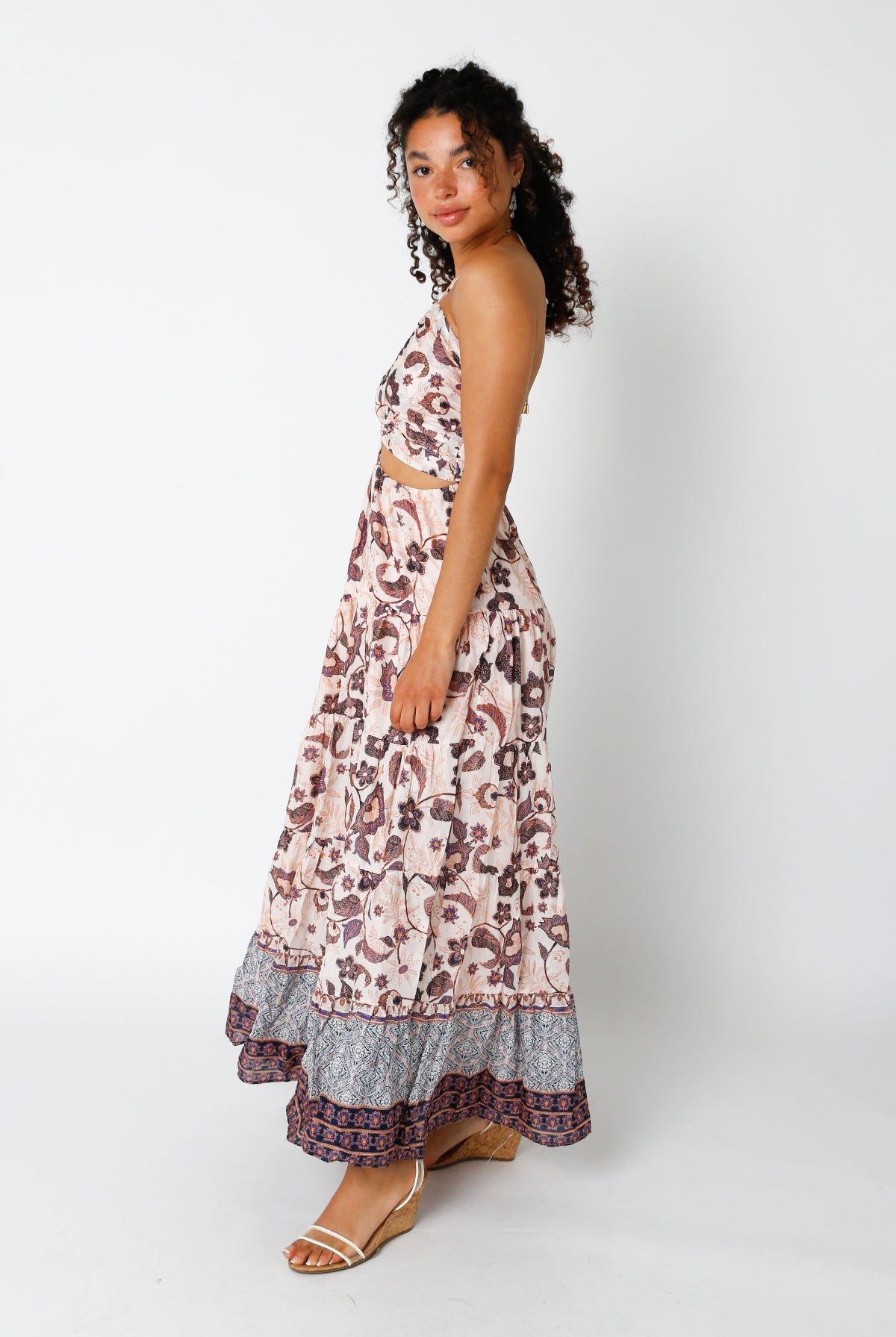 Eliana Floral Cutout Maxi Dress side
