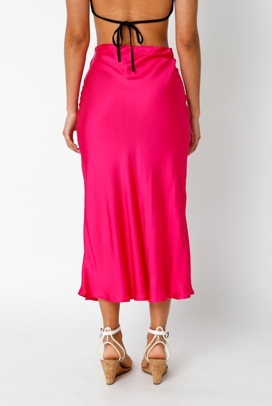 Satin Midi Skirts