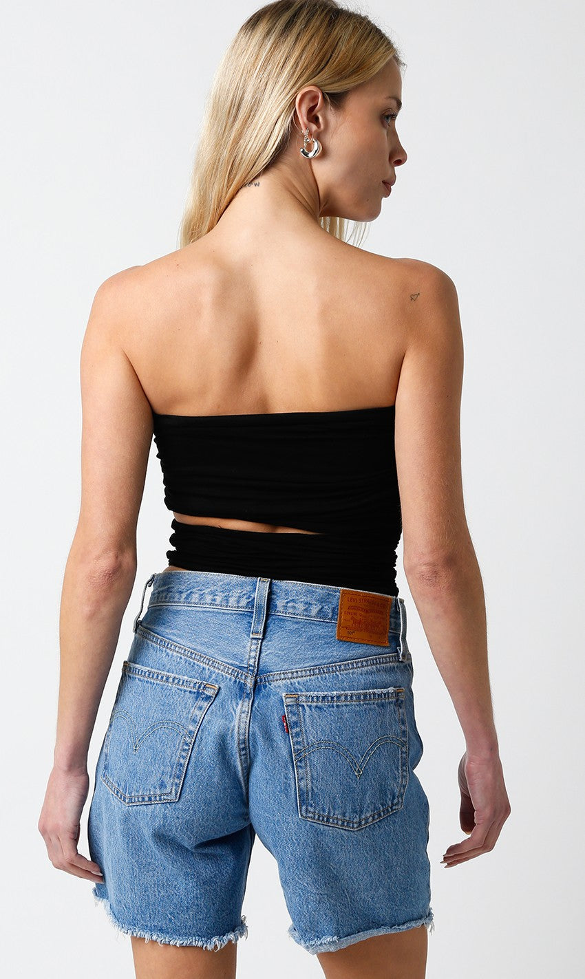 Cutout Waist Tube Top