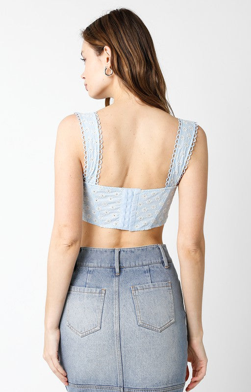 Eyelet Corset Top
