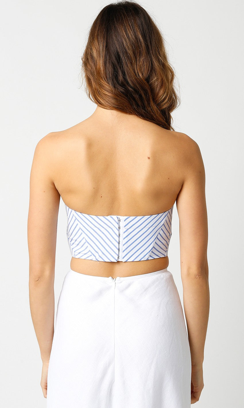 White Corset Crop going-out tops