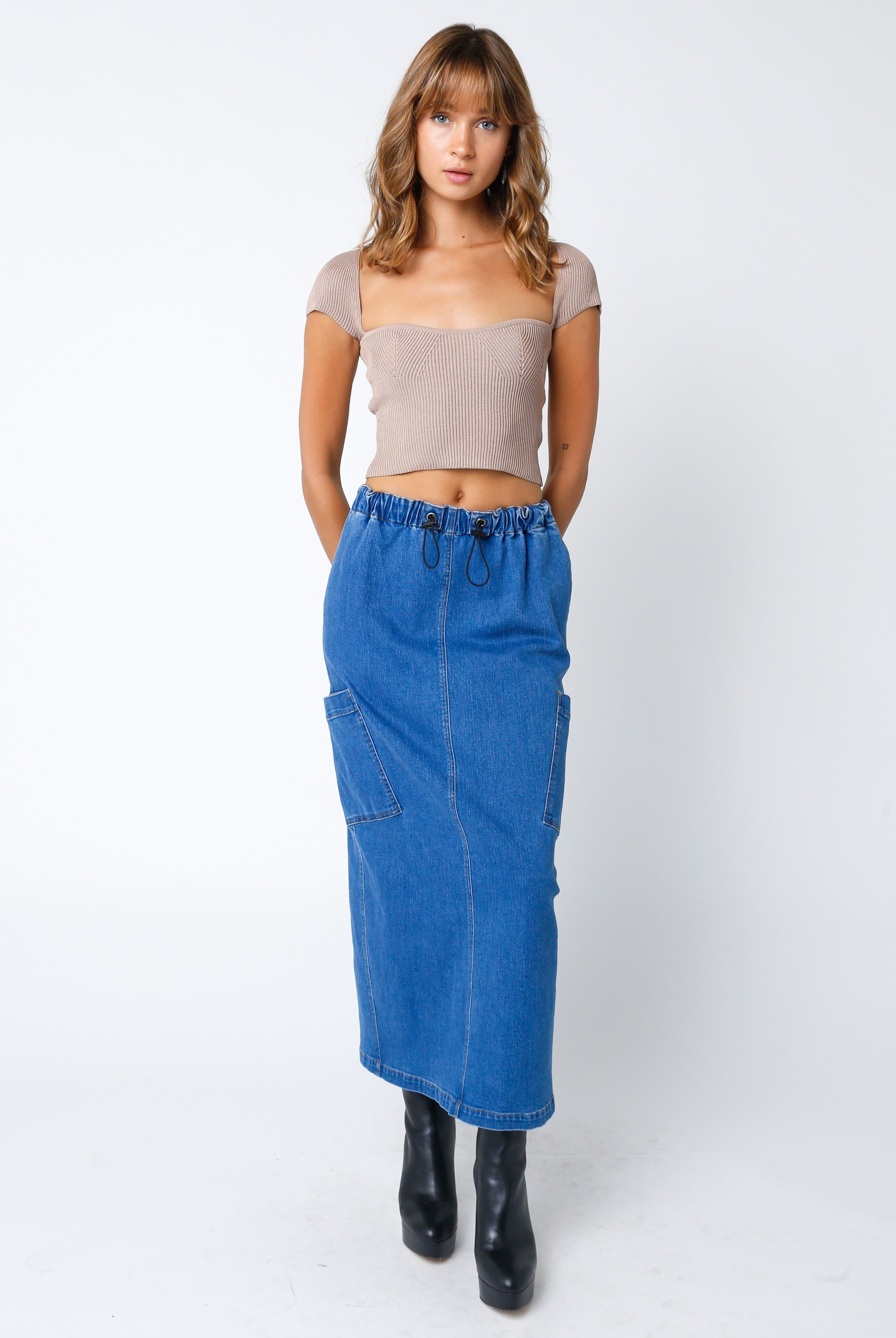 Beige Cap Sleeve Sweater