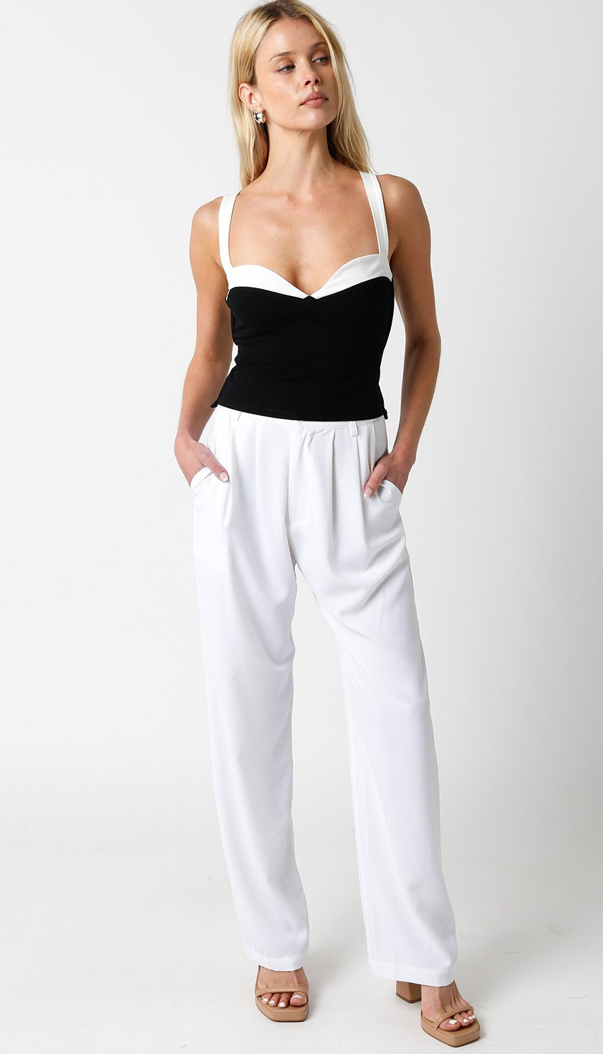 Black and White Tank Top