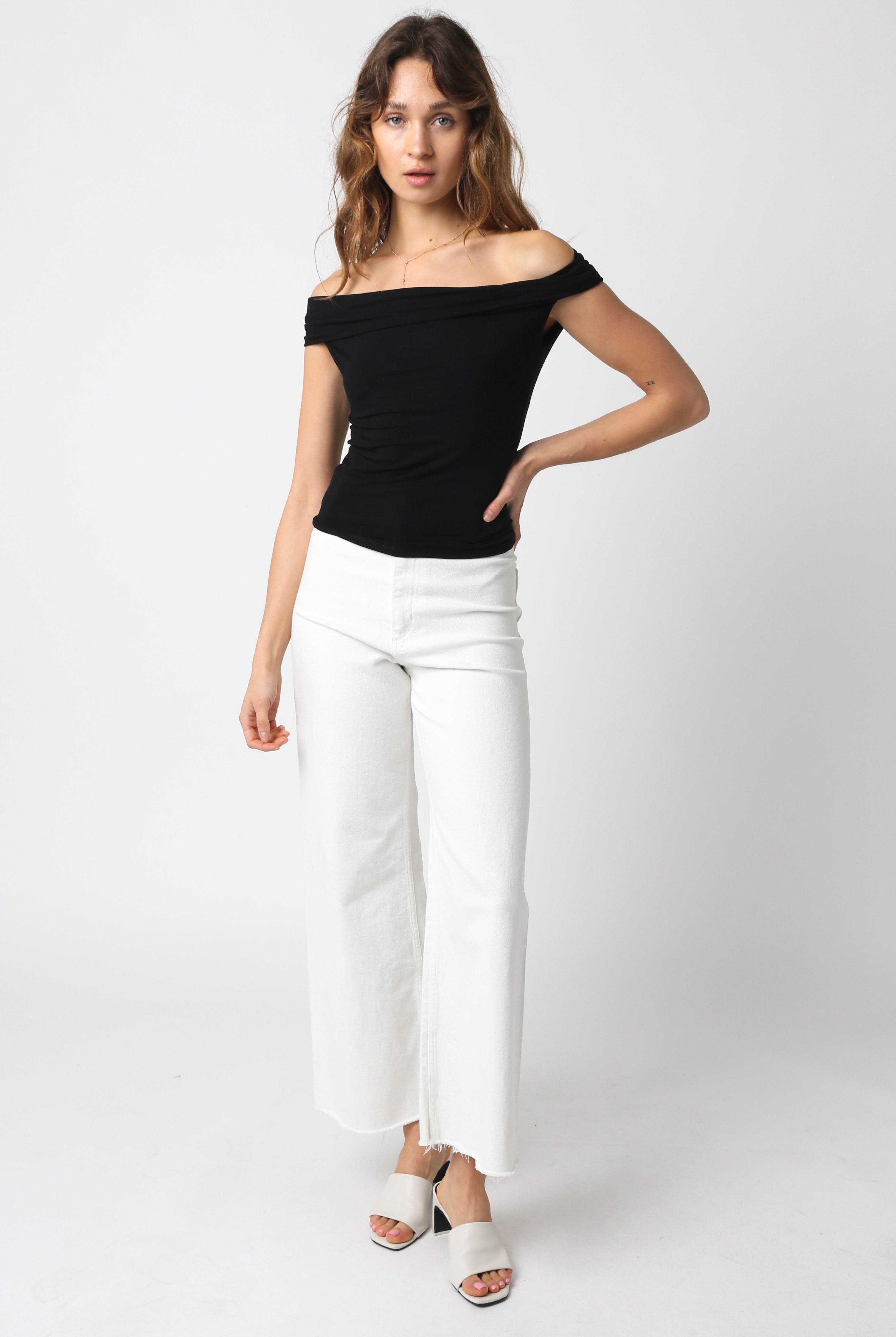 Black Off The Shoulder Top