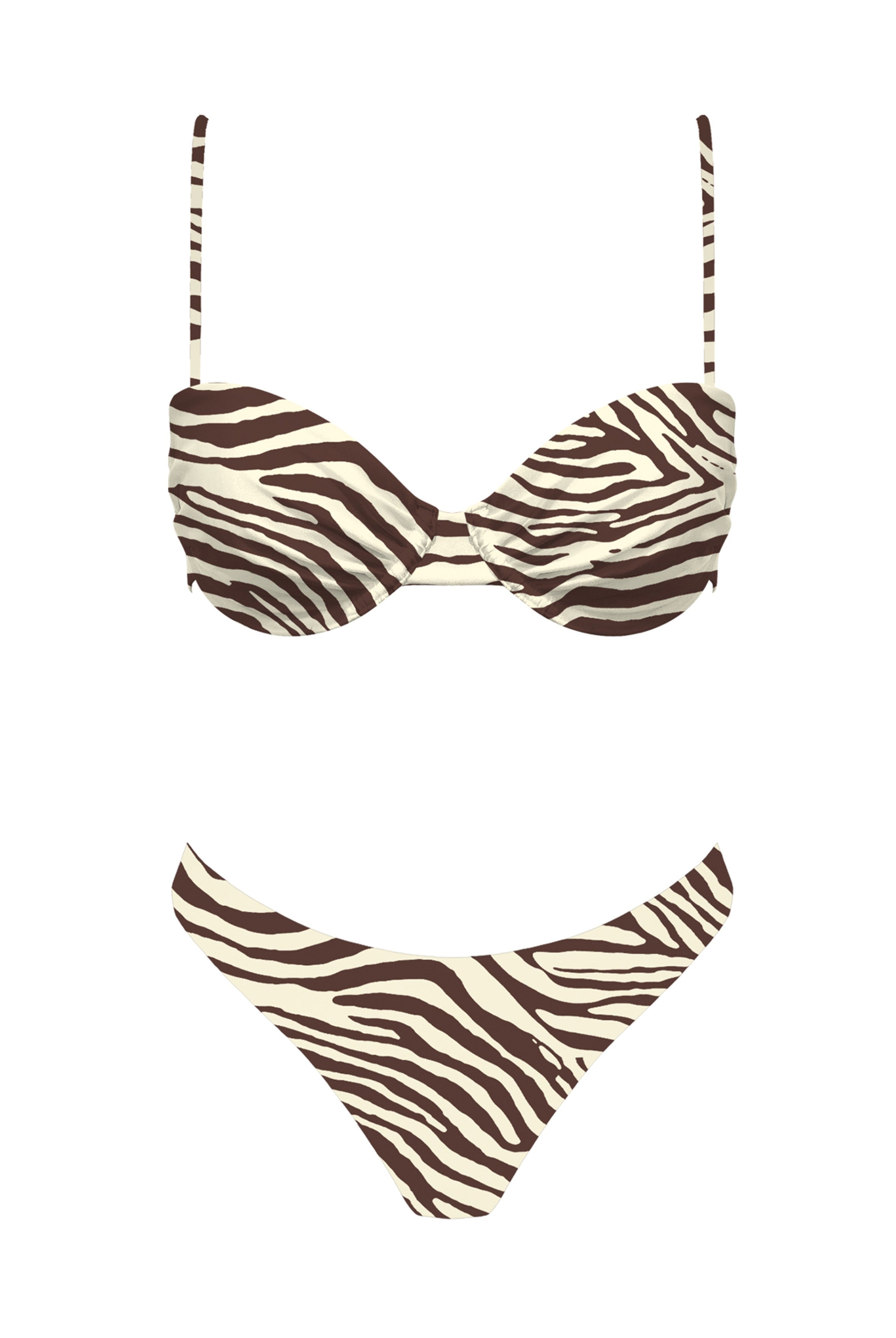 Zebra Bikini Top