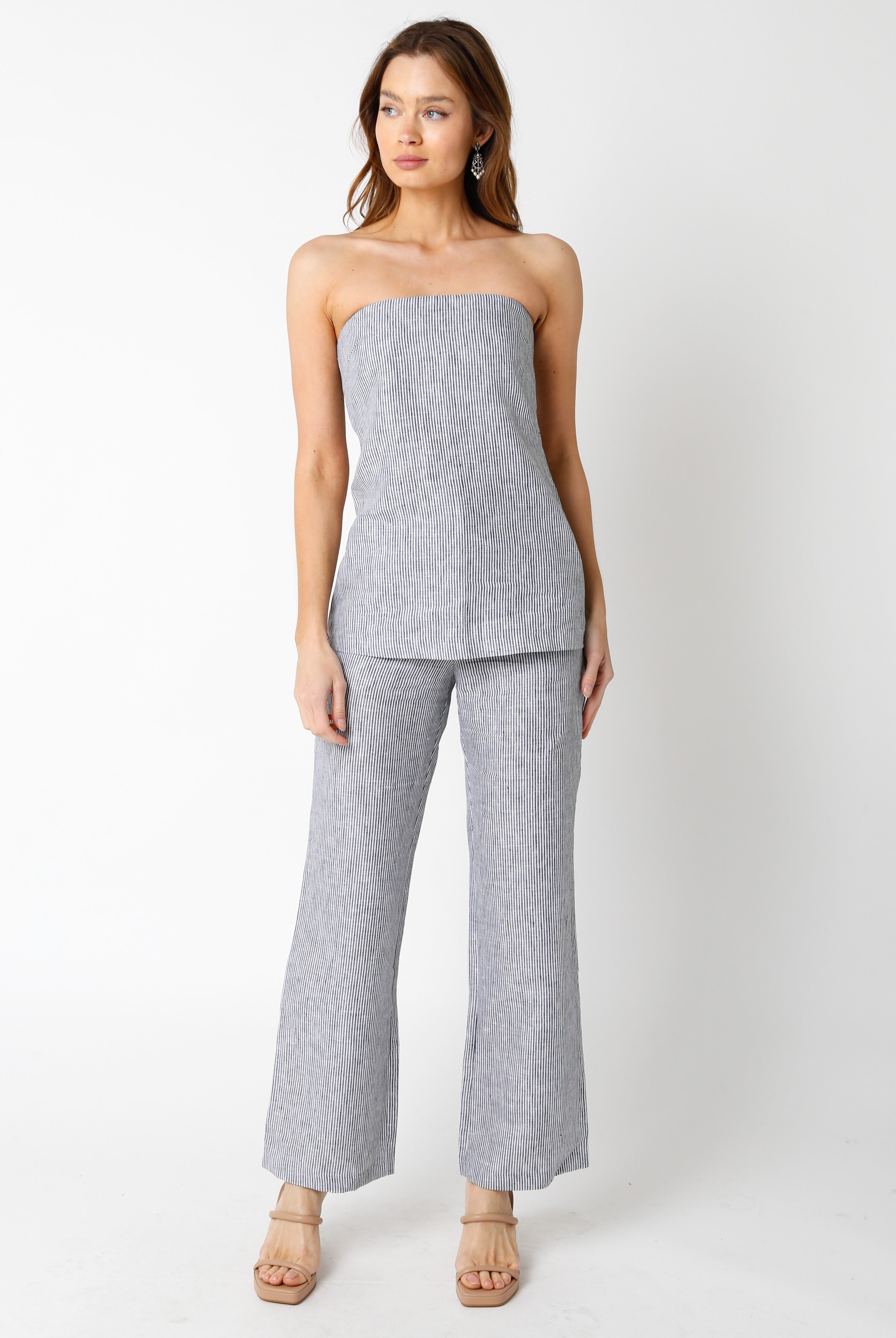 High Waisted Linen Pants
