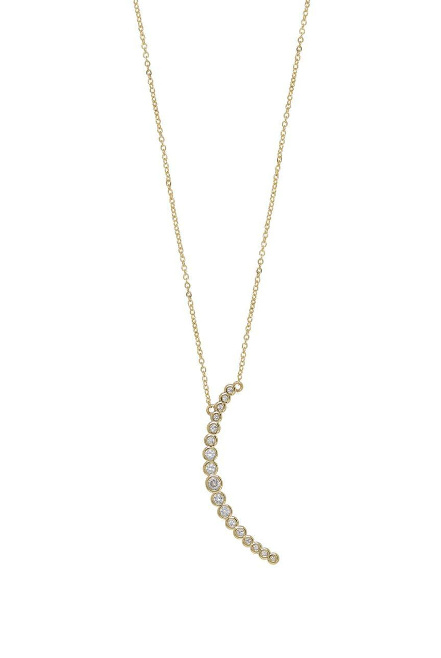 Crystal Moon Pendant Necklace