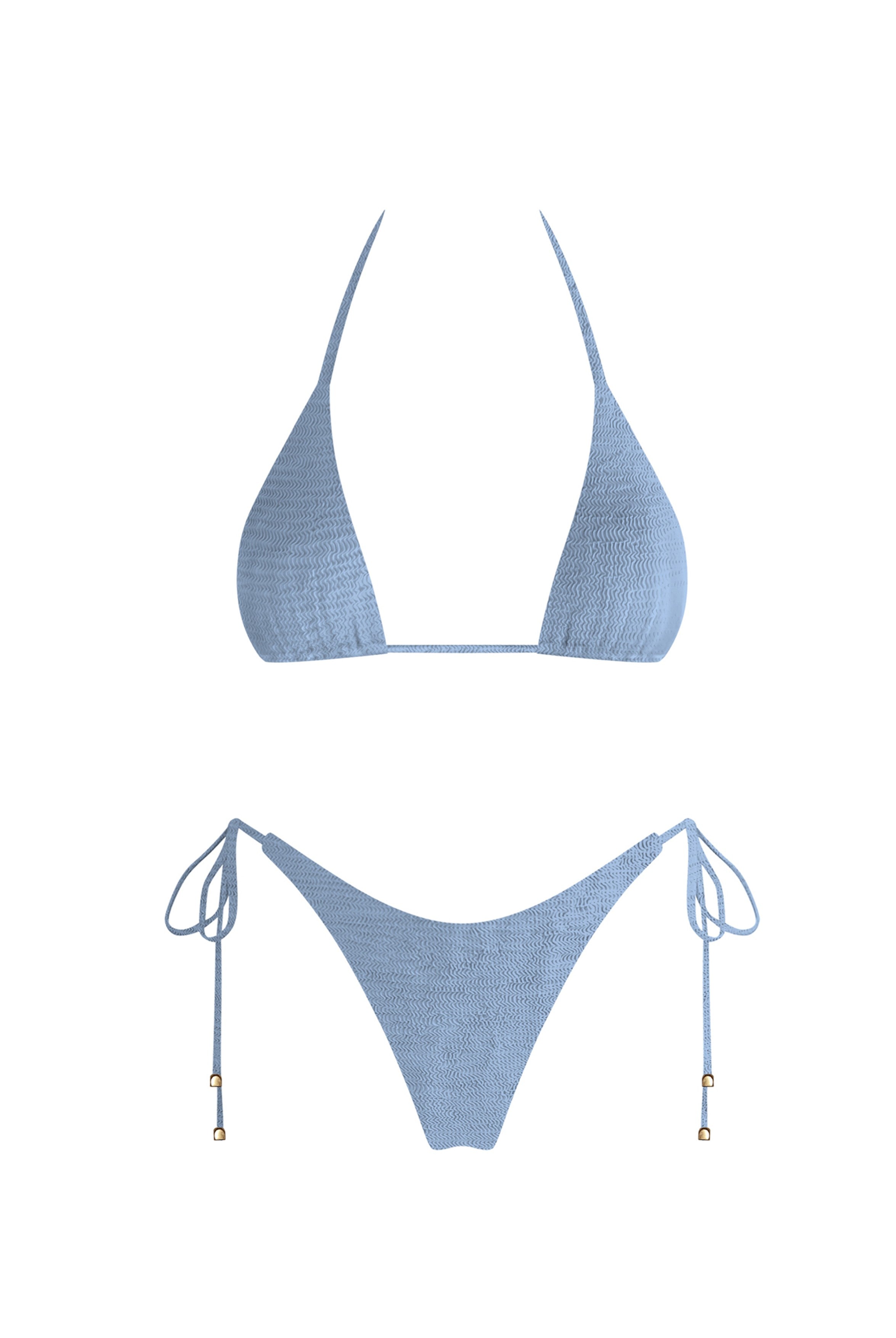 Light Blue Triangle Bikini