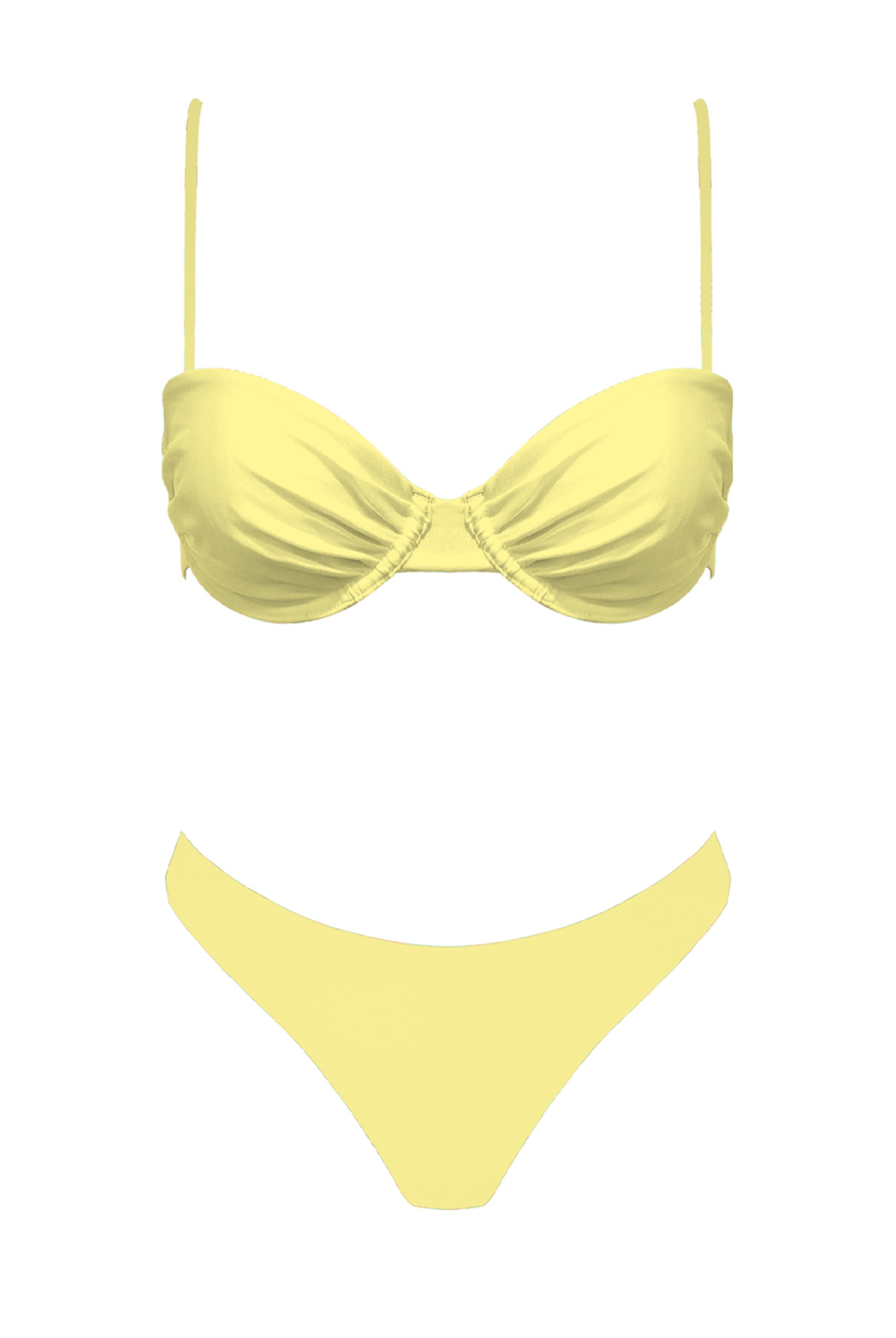 Light Yellow Bikini Top