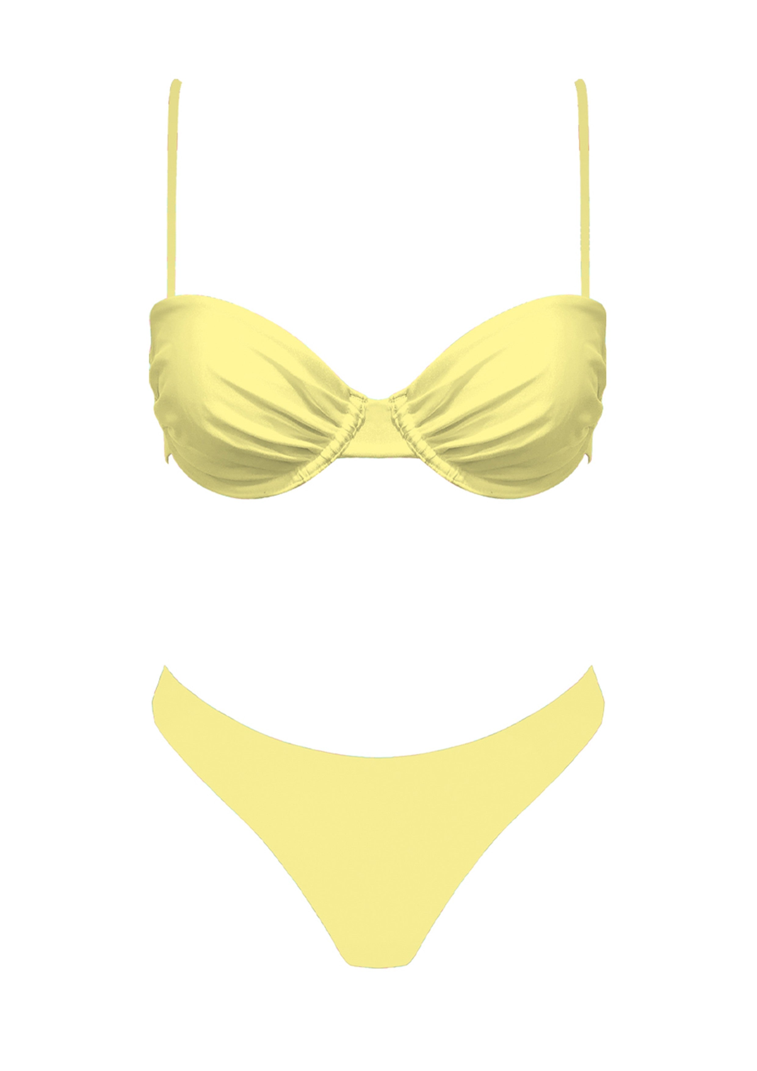 Light Yellow Bikini Top