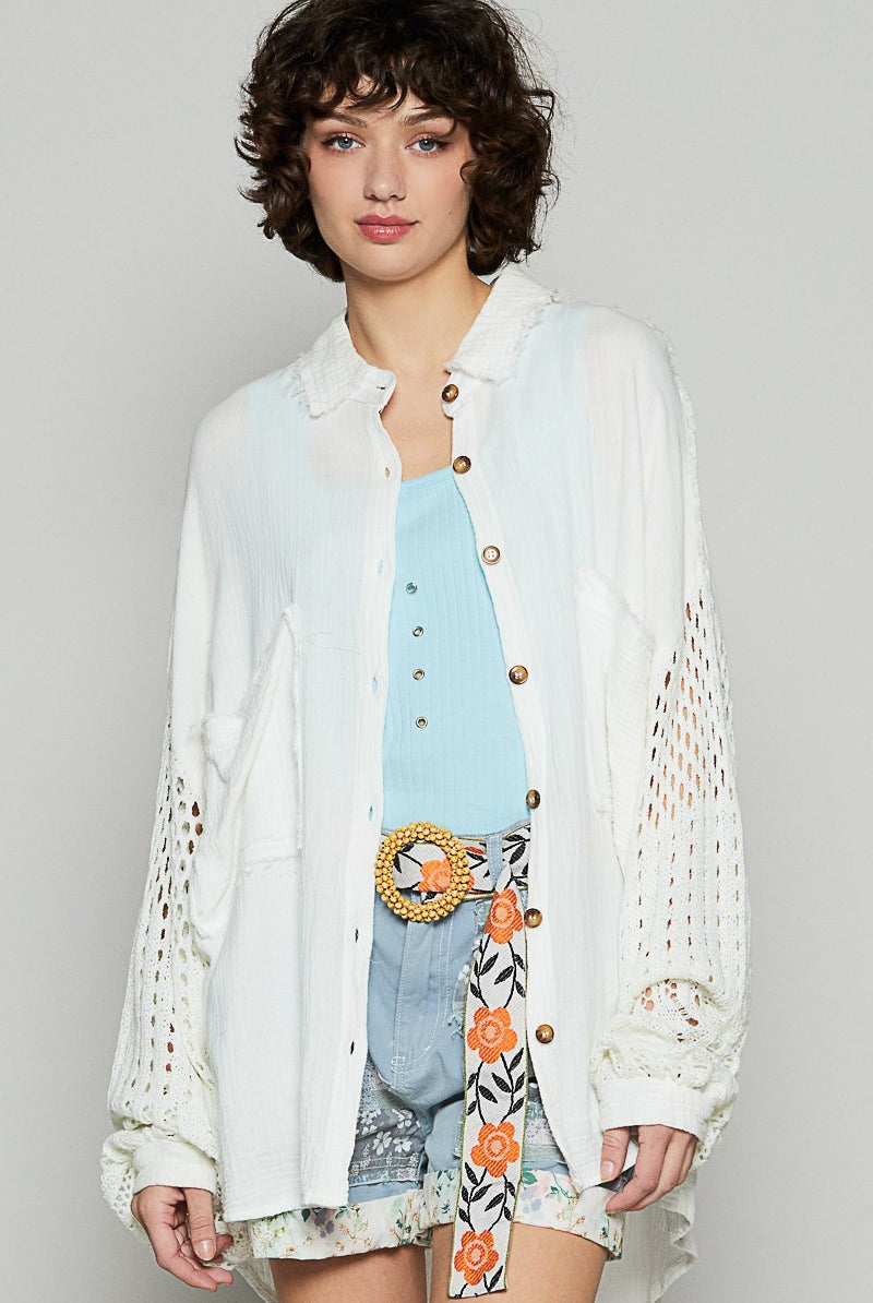 Crochet Sleeve Top