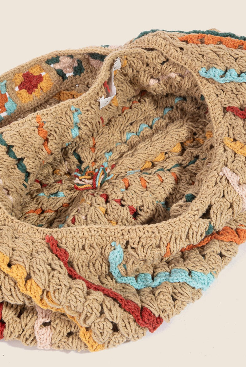 Multi Color Crochet Bag