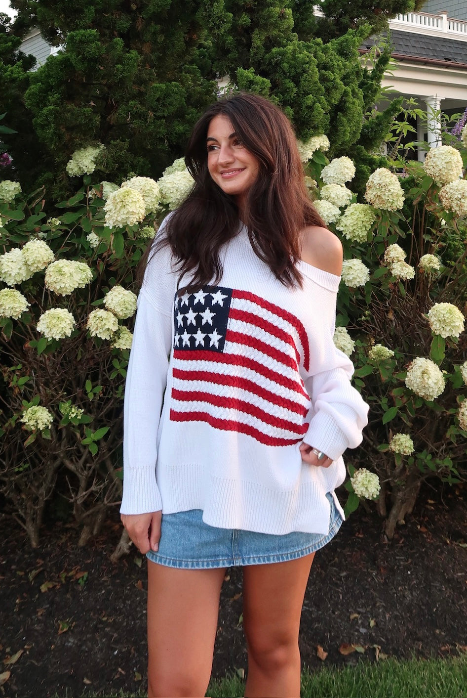 American Flag Knit Sweater