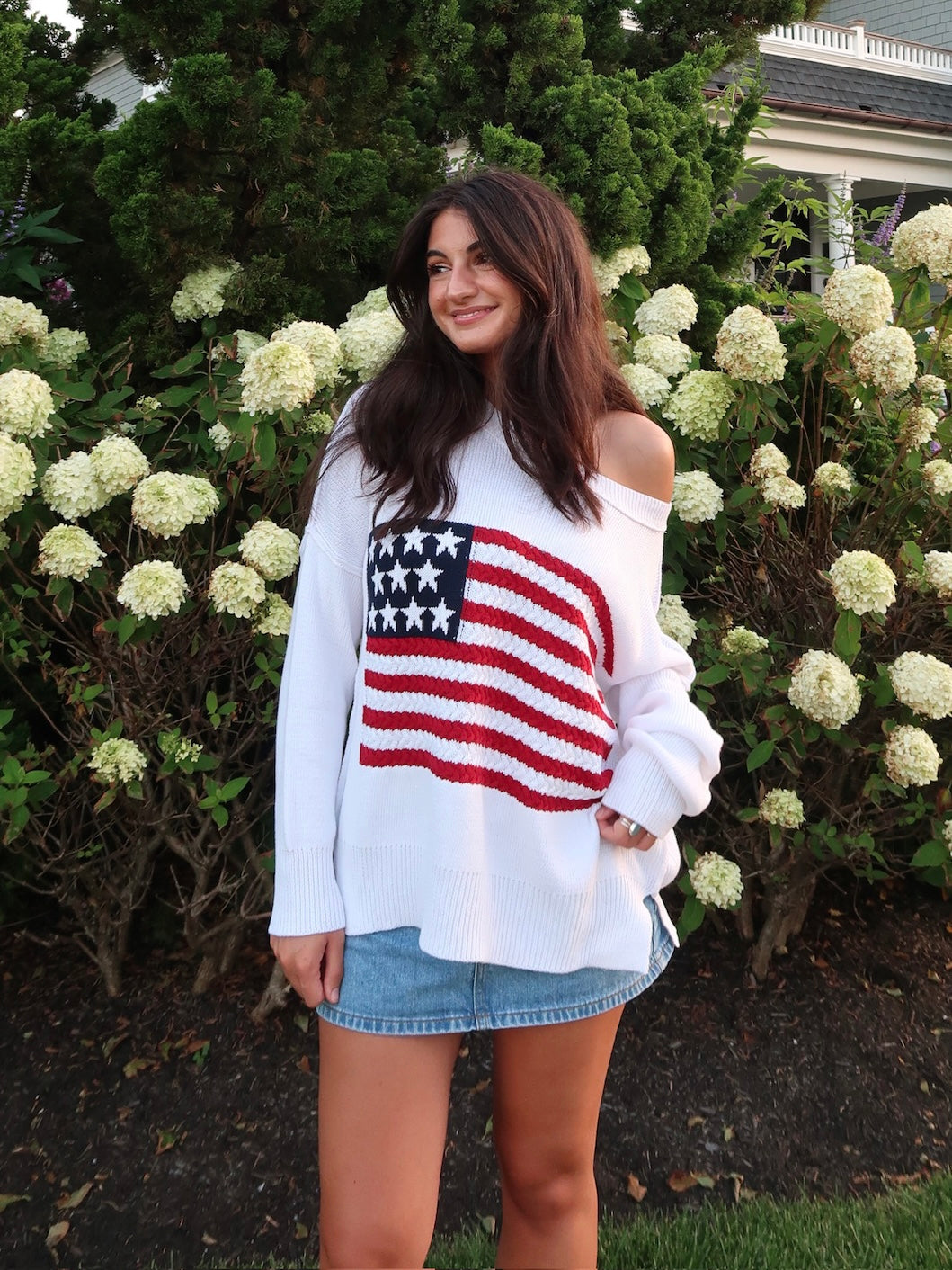 American Flag Knit Sweater