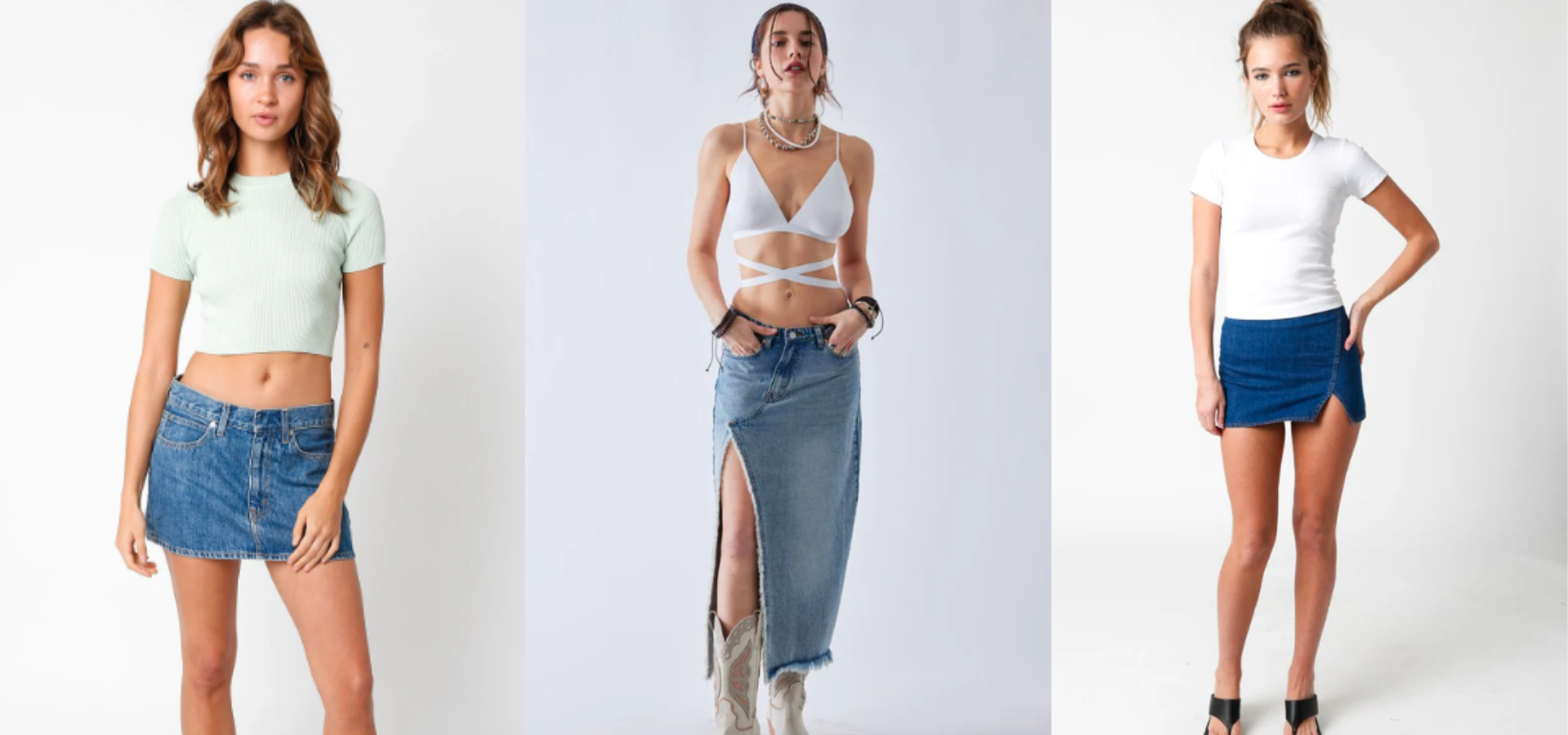 denim  maxi skirts