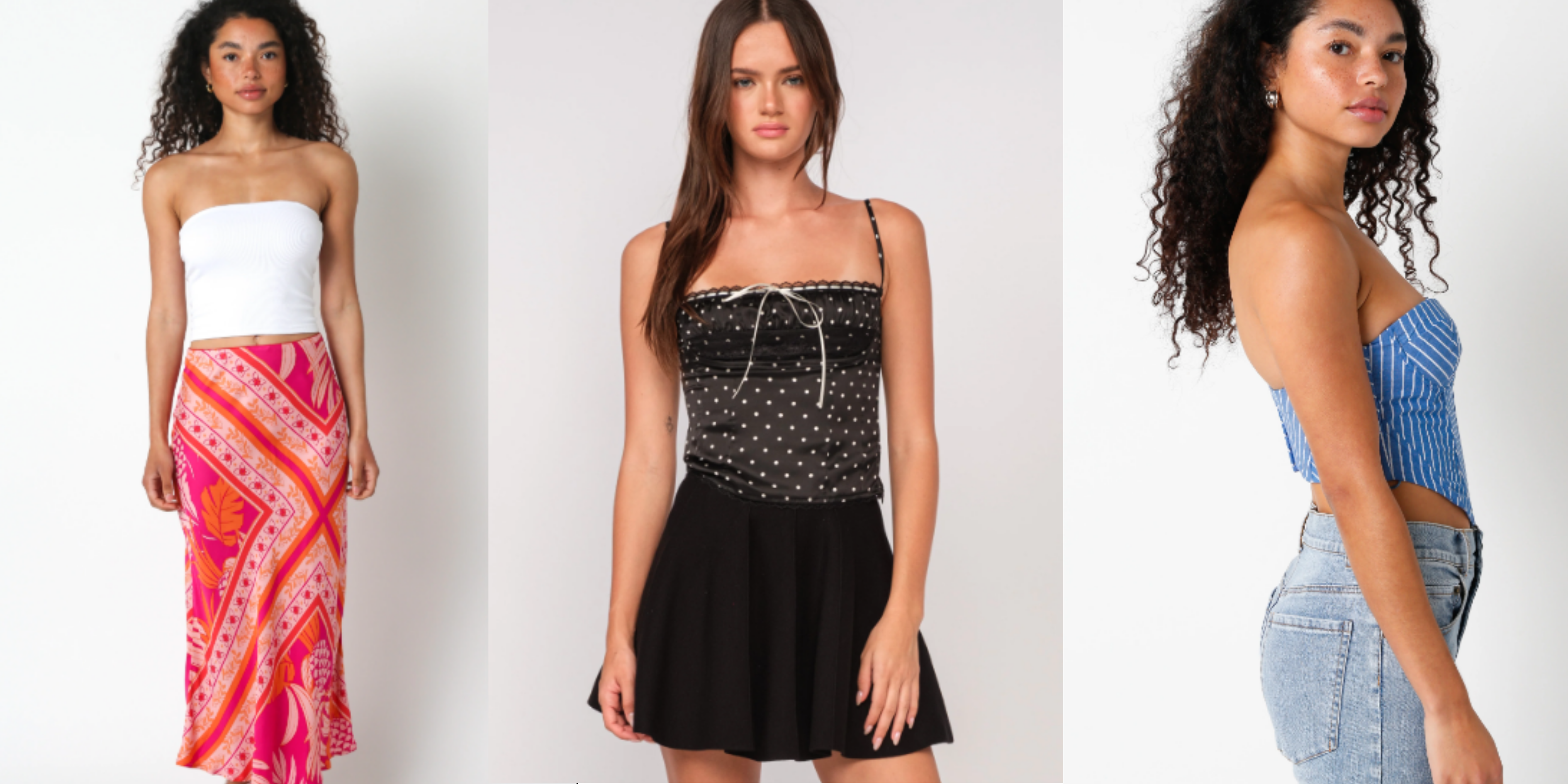 strapless summer tops