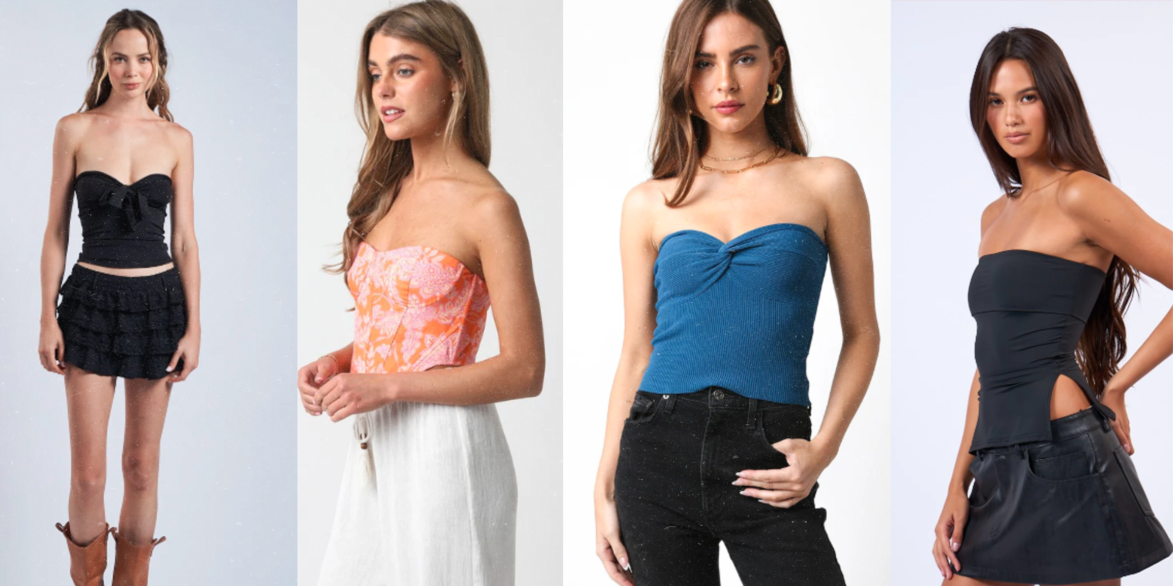 strapless summer tops