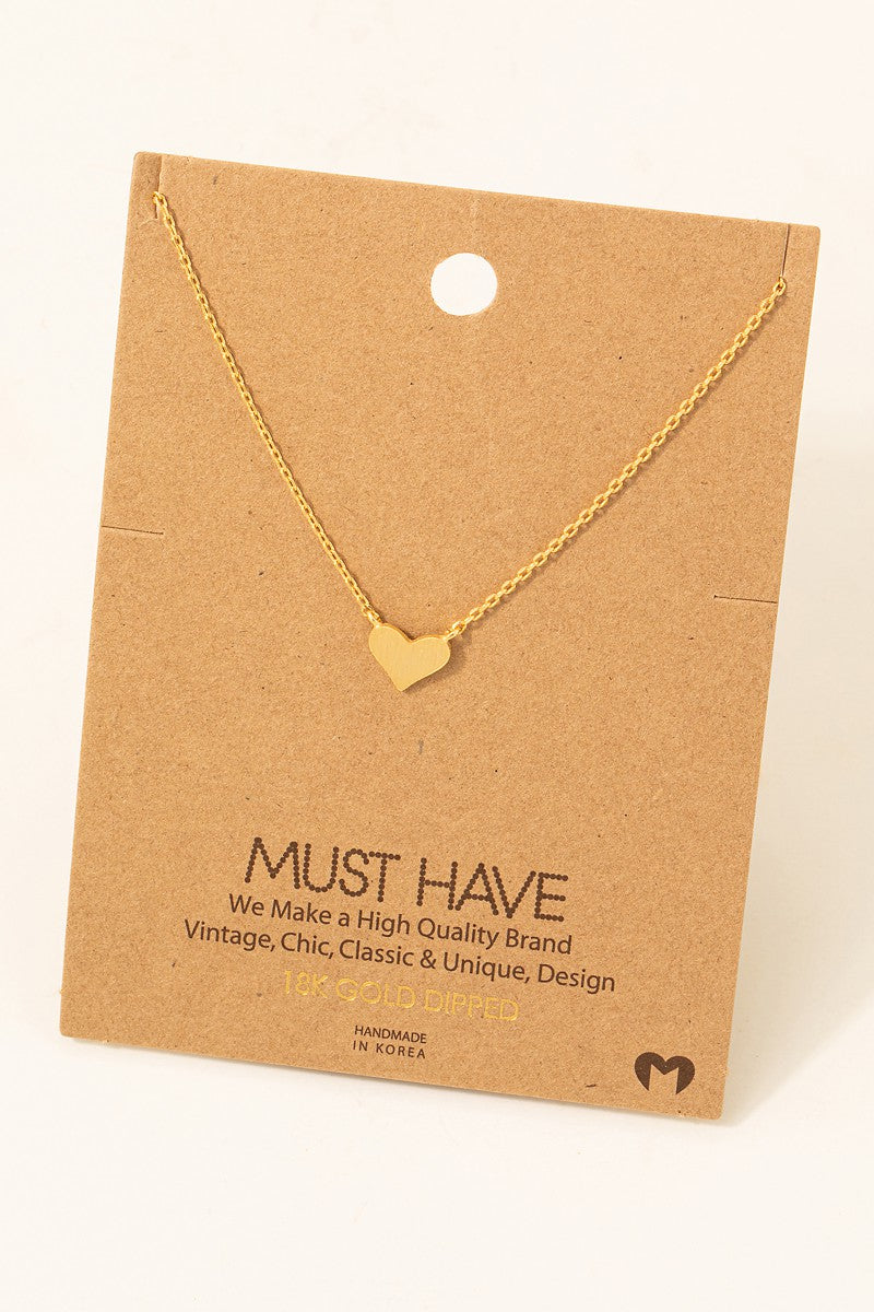 Dainty Gold Heart Necklace