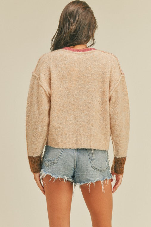 Berry Cardigan Sweater