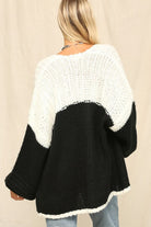  Black and White Cardigan
