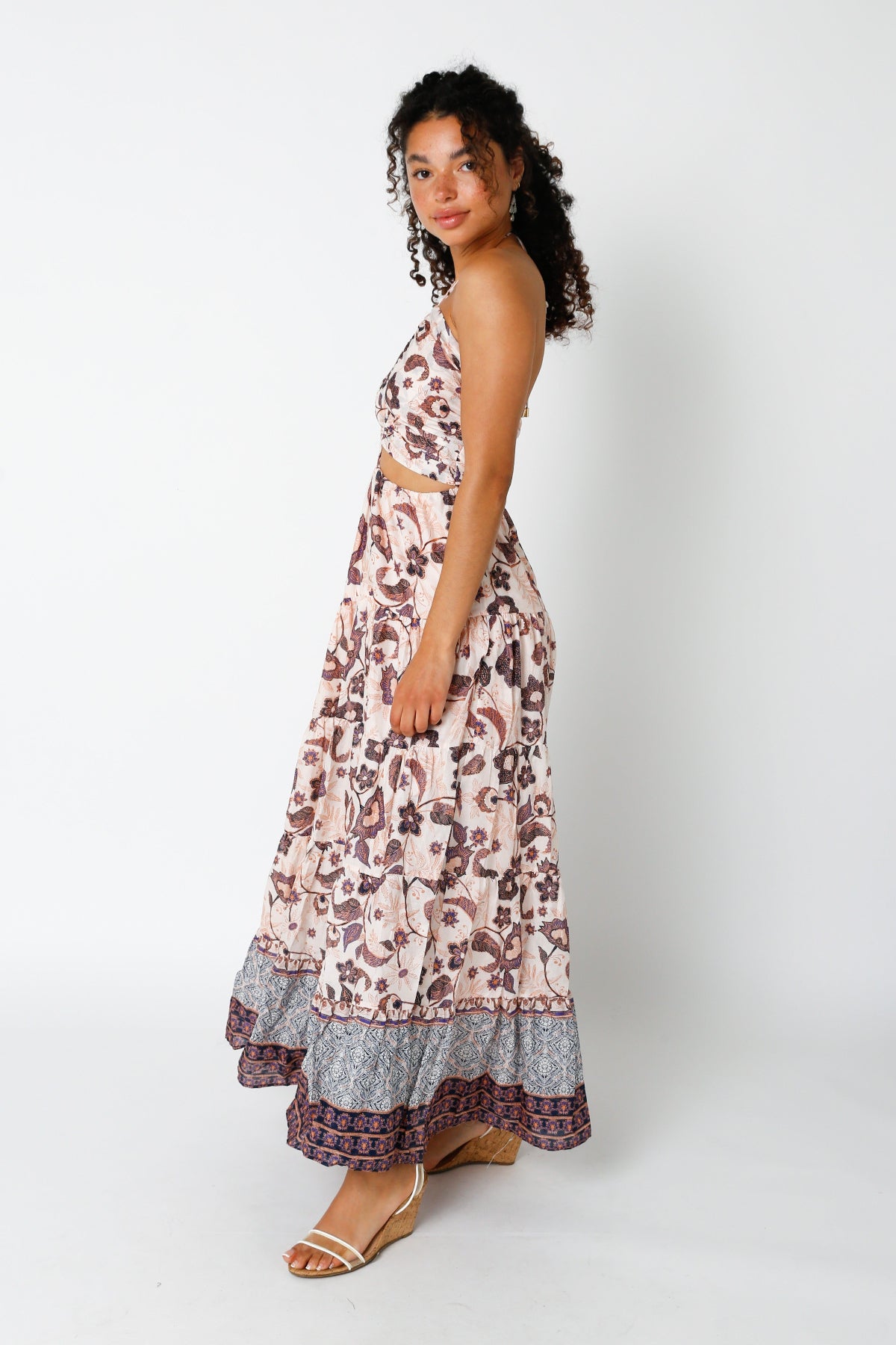 Eliana Floral Cutout Maxi Dress side