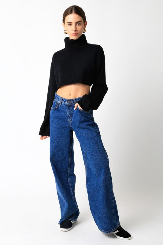 Black Turtleneck Sweater