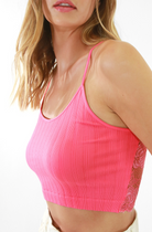 Pink Cami Crop Top