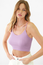 Lavender Cropped Cami Top