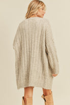Oatmeal Cardigan Sweater