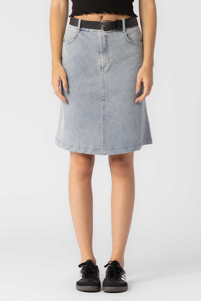 Knee Length Denim Skirt