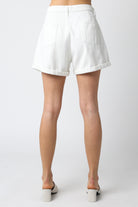  Spring White Denim Shorts