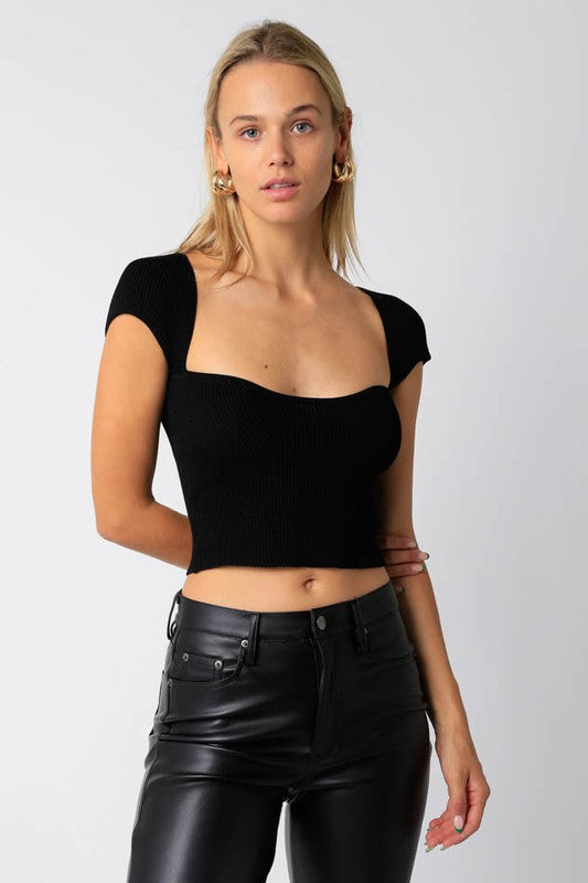 Black Crop Top