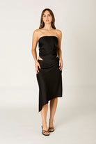 back satin scarf top front view