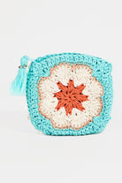 Blue Crochet Coin Purse