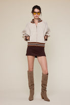 Brown Mini Skirt Tight