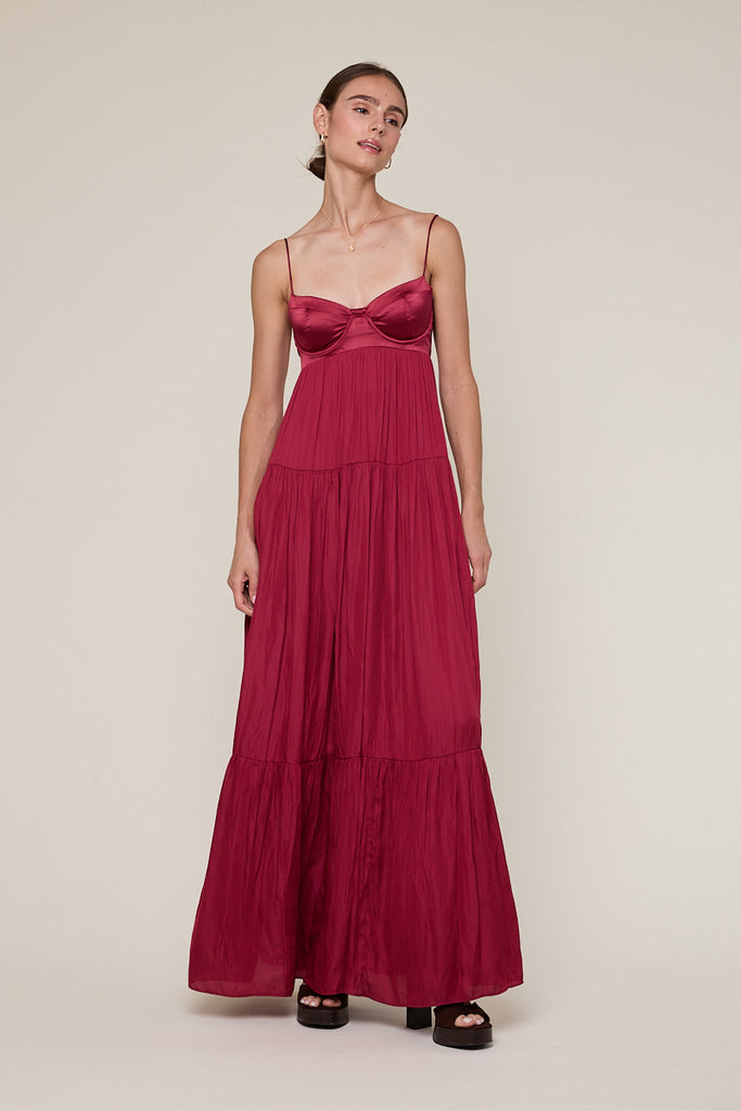 Burgundy Dress For Weddings