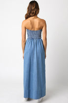 Casual Maxi Dress Denim