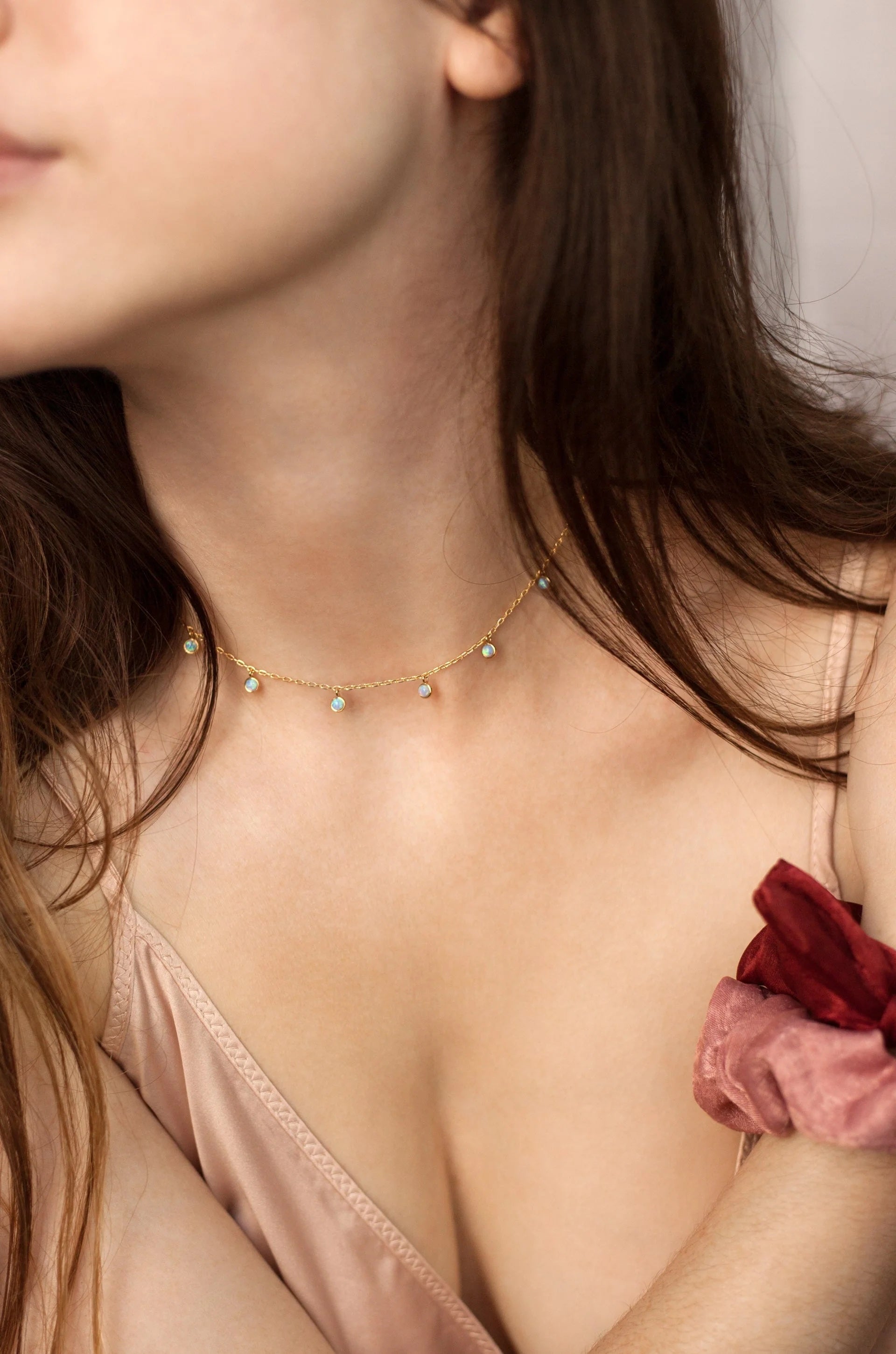 Ettika Blue Opal Necklace 