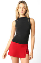 Red Micro Mini Skirt