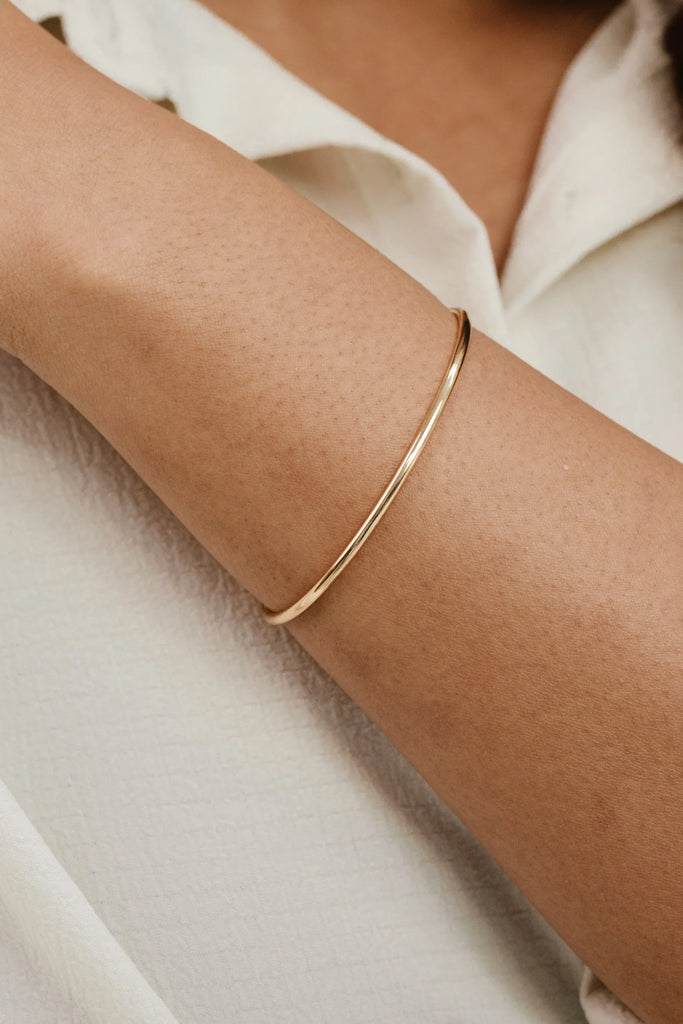 Gold Adjustable Cuff Bracelet 