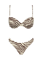 Zebra Bikini Top
