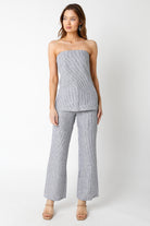 High Waisted Linen Pants