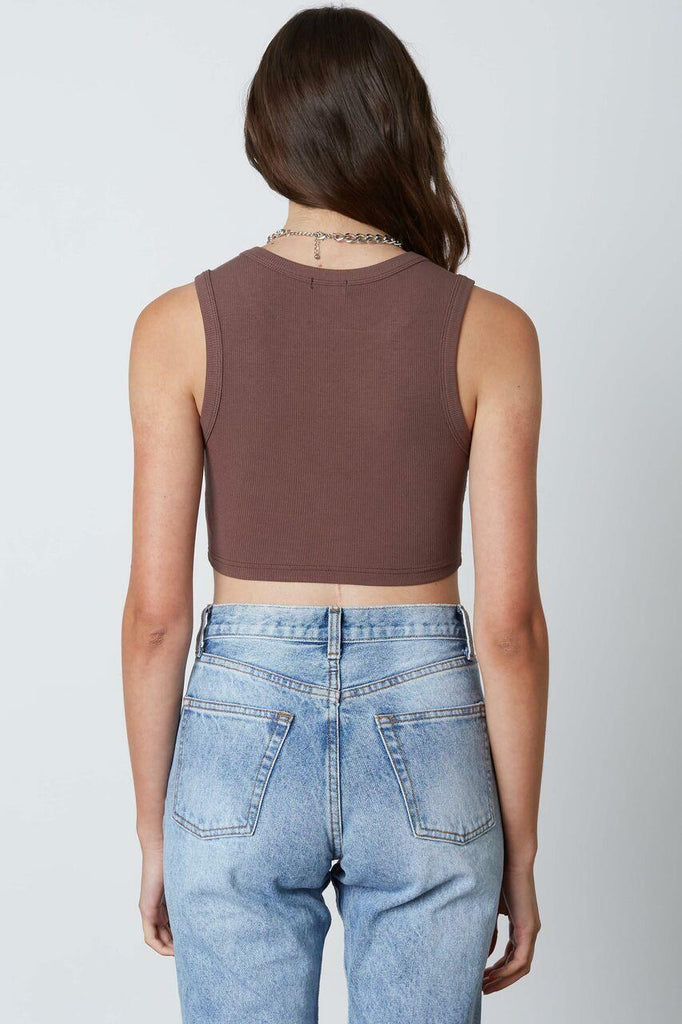 Brown Cinched Tank 