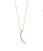 Crystal Moon Pendant Necklace