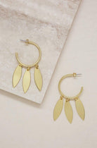 Gold Hoop Dangle Earrings